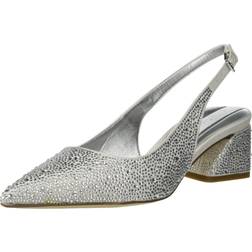 Franco Sarto Women's Racer Slingback Pump, Platinum Silver