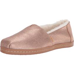 Toms Alpargata Leather Slip On Flats Brown