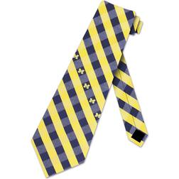 Eagles Wings Michigan Check Poly Necktie