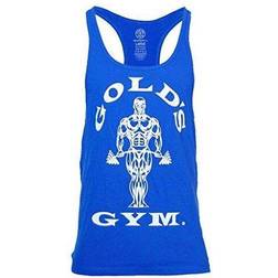 Golds Gym Stringer Joe Premium Vest Royal Blue