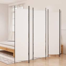 vidaXL White, 300 Privacy Screen Paravent Room Divider