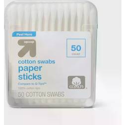 up & up Cotton Swabs Paper Sticks 50-pack