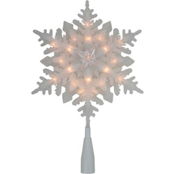 Northlight Lighted Frosted Snowflake Topper