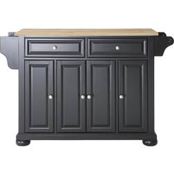 Crosley Furniture KF30001ABK Alexandria Top Island Storage Cabinet