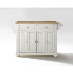 Crosley Alexandria Natural Top Island Storage Cabinet