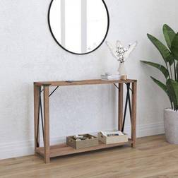 Merrick Lane River Modern Farmhouse Engineered Console Table