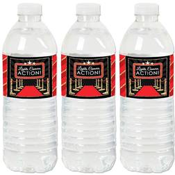 Big Dot of Happiness Red carpet hollywood movie party water bottle sticker labels set 20