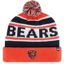 '47 Youth Navy/Orange Chicago Bears Hangtime Cuffed Knit Hat with Pom