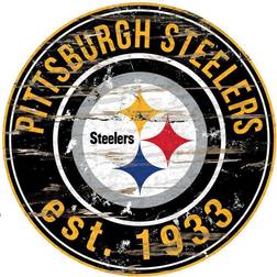 Fan Creations "Pittsburgh Steelers 23.5" Distressed Round Sign"