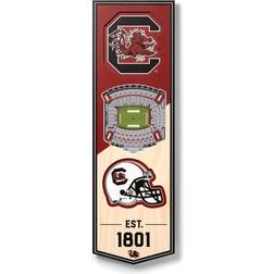 YouTheFan South Carolina Gamecocks 6'' x 19'' 3D StadiumView Banner