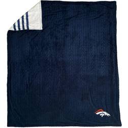 Pegasus NFL Denver Broncos Embossed Logo Sherpa Stripe Blanket