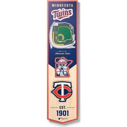 YouTheFan Minnesota Twins 8'' x 32'' 3D StadiumView Banner