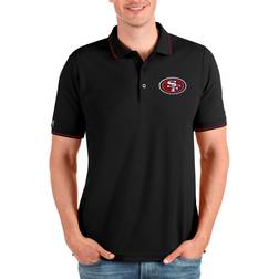 Antigua Affluent San Francisco 49ers Polo Black/Silver