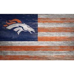 Fan Creations Football Shop Denver Broncos Distressed 11x19