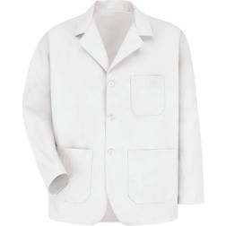 Red Kap Men's White Lapel Counter Coat