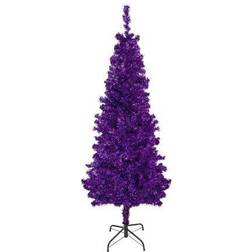 Northlight 4ft Artificial Purple Tinsel Unlit Medium