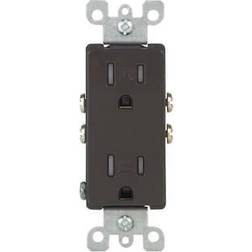 Leviton Brown 15 Amp Decora Duplex Receptacle 200-T5325-000