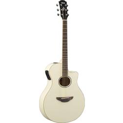 Yamaha Apx600 Acoustic-Electric Guitar Vintage White
