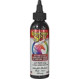 Eclectic Unicorn spit wood stain & glaze 4oz-midnight's blackness