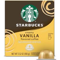 Starbucks Creamy Vanilla Flavored Coffee Nespresso Vertuo 3.5oz 8