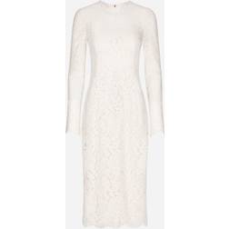 Dolce & Gabbana Lace midi dress white