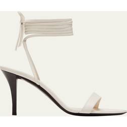 The Row Off-White Maud Heeled Sandals MLK Milk IT