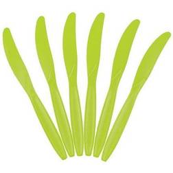 Jam Paper Disposable Plastic Knives Party Pack Lime Green 100/Box