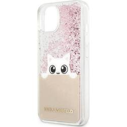 Karl Lagerfeld Peek A Boo Liquid Glitter Case for iPhone 13