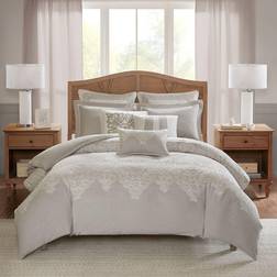 Madison Park Signature Barely There Bedspread White, Natural (243.8x22.9)