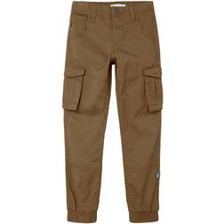 Name It Kid's Regular Fit Cargo Pants - Kangaroo