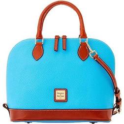 Dooney & Bourke Pebble Grain Zip Zip Satchel - Sky Blue