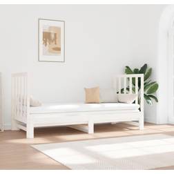 vidaXL Solid Wood Pine Pull-out Day Bed Sofa