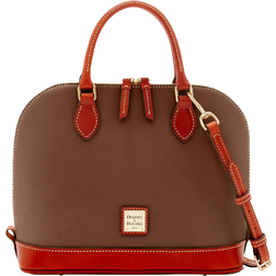 Dooney & Bourke Pebble Grain Zip Zip Satchel - Bark