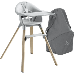 Stokke Clikk Grey High Chair Travel Bundle