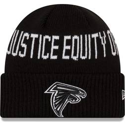 New Era Men's Black Atlanta Falcons Team Social Justice Cuffed Knit Hat