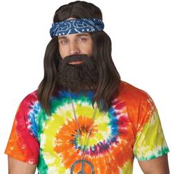 California Costumes Roll It Up Adult Wig Beard and Moustache
