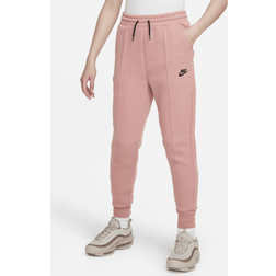 Nike Girls' Sportswear Tech Fleece Jogger Pants Red Stardust/Black/Black