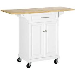 Homcom Kitchen Island Cart on Trolley Table