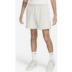 Nike Club Fleece Men's French Terry Flow Shorts - Light Bone/White