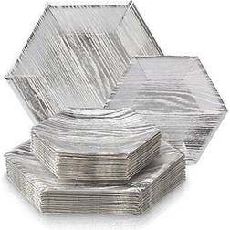 Silver Spoons Heavy Weight Paper Disposable Party Supplies Set Heavy Duty Paper in Gray Wayfair Gray