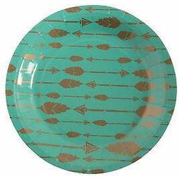 Fun Express Tribal Baby Dessert Plates 8Pc Party Supplies 8 Pieces