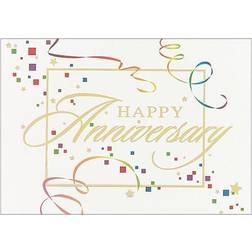 Jam Paper Blank Anniversary Card Sets 25/Pack Anniversary Squares