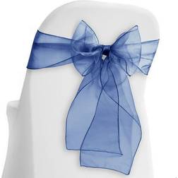 Linens 100 Elegant Wedding/Party Loose Chair Cover Blue