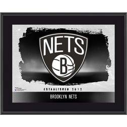 Brooklyn Nets x Sublimated Horizontal Team Logo Plaque