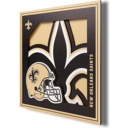 YouTheFan New Orleans Saints 12'' x 3D Logo Wall Art