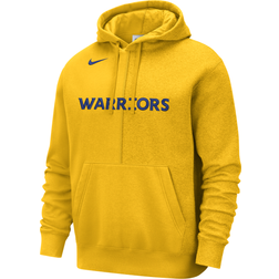 Nike Men's Golden State Warriors Yellow Courtside Fleece Pullover Hoodie