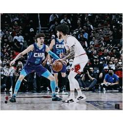 Lonzo Ball Chicago Bulls Autographed 16" x 20" Versus LaMelo Photograph