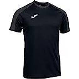 Joma Men's Eco Championship Short Sleeve T-shirt - Black/Anthracite