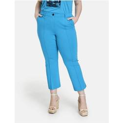 Samoon Stretch Trousers in 7/8 Length Lucy - River Blue