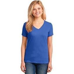 Port & Company 54oz 100% Cotton V-Neck TShirt LPC54V Royal Blue